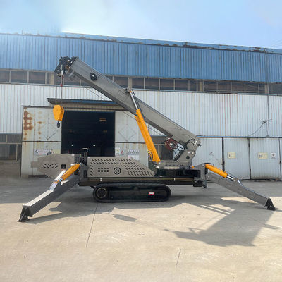 XDEM 10T 12T মিনি ক্রলার হাইড্রোলিক ক্রেন লিফ্ট টেলিস্কোপিক ডিজেল ট্র্যাক স্পাইডার ক্রেন