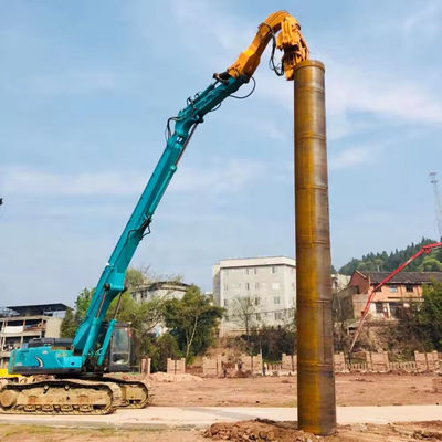 কাস্টমাইজড 20-60 টন ডিগার পিলিং বুম এক্সটেনশন বুম এবং আর্ম নির্মাণ খননকারীর জন্য হ্যামার সহ