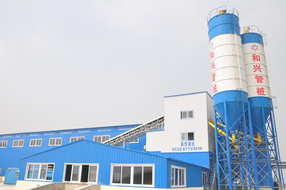 উচ্চ আউটপুট HZS60 60M3H 110kw কংক্রিট ব্যাচিং প্ল্যান্ট মিশুক সহ বাণিজ্যিক কেন্দ্রীয় কংক্রিট প্ল্যান্ট