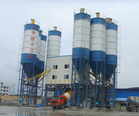 উচ্চ আউটপুট HZS60 60M3H 110kw কংক্রিট ব্যাচিং প্ল্যান্ট মিশুক সহ বাণিজ্যিক কেন্দ্রীয় কংক্রিট প্ল্যান্ট
