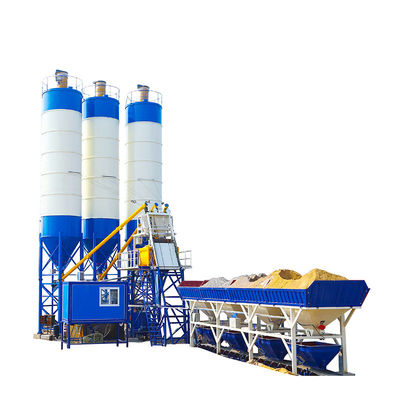 উচ্চ আউটপুট HZS60 60M3H 110kw কংক্রিট ব্যাচিং প্ল্যান্ট মিশুক সহ বাণিজ্যিক কেন্দ্রীয় কংক্রিট প্ল্যান্ট