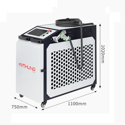 হাই স্পিড লেজার ক্লিনিং মেশিন 1500W 2000W এয়ার কুলিং স্টেইনলেস উপাদান ধাতু মরিচা তেল অক্সিডেশন স্তর অপসারণ