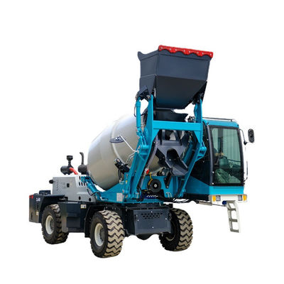 XDEM 1.2m3 কংক্রিট ট্রাক মিক্সার স্ব-লোডিং 55kw 7300x1800x3450mm