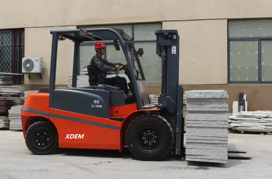 5 টন 6 টন লিথিয়াম ব্যাটারি চালিত বৈদ্যুতিক counterbalance forklift