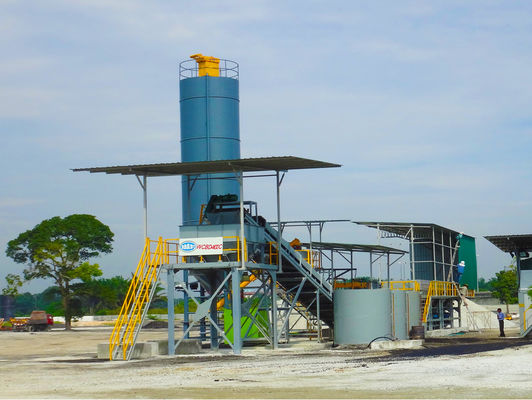 125kw 400t / H কংক্রিট ব্যাচিং এবং মিশ্রণ প্ল্যান্ট রোড নির্মাণ যন্ত্রপাতি inery