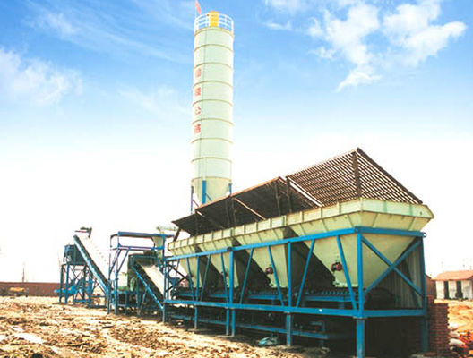 500t / H 144kw ওয়েট ব্যাচ কংক্রিট প্ল্যান্ট রোড নির্মাণ যন্ত্রপাতি